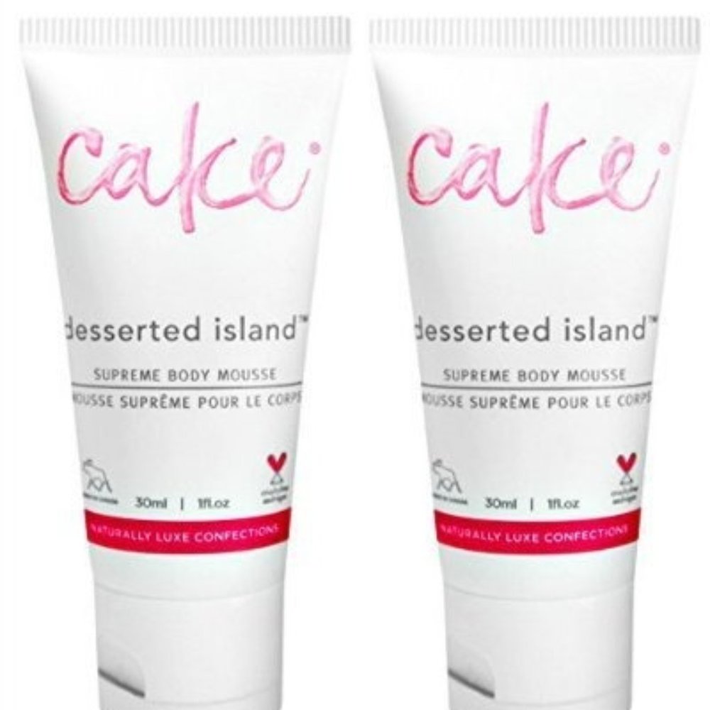 Cake Desserted Island Supreme Body Mousse Set of 2 Lot New